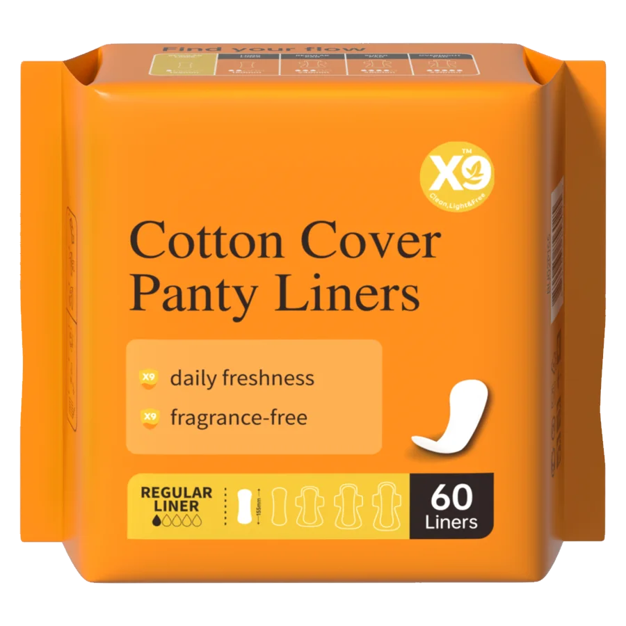 X9 Cotton Cover Panty Liners