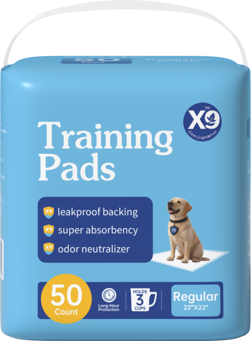 X9 Training Pads in their original blue packaging