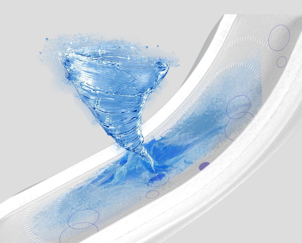 Incontinence pad absorption structure