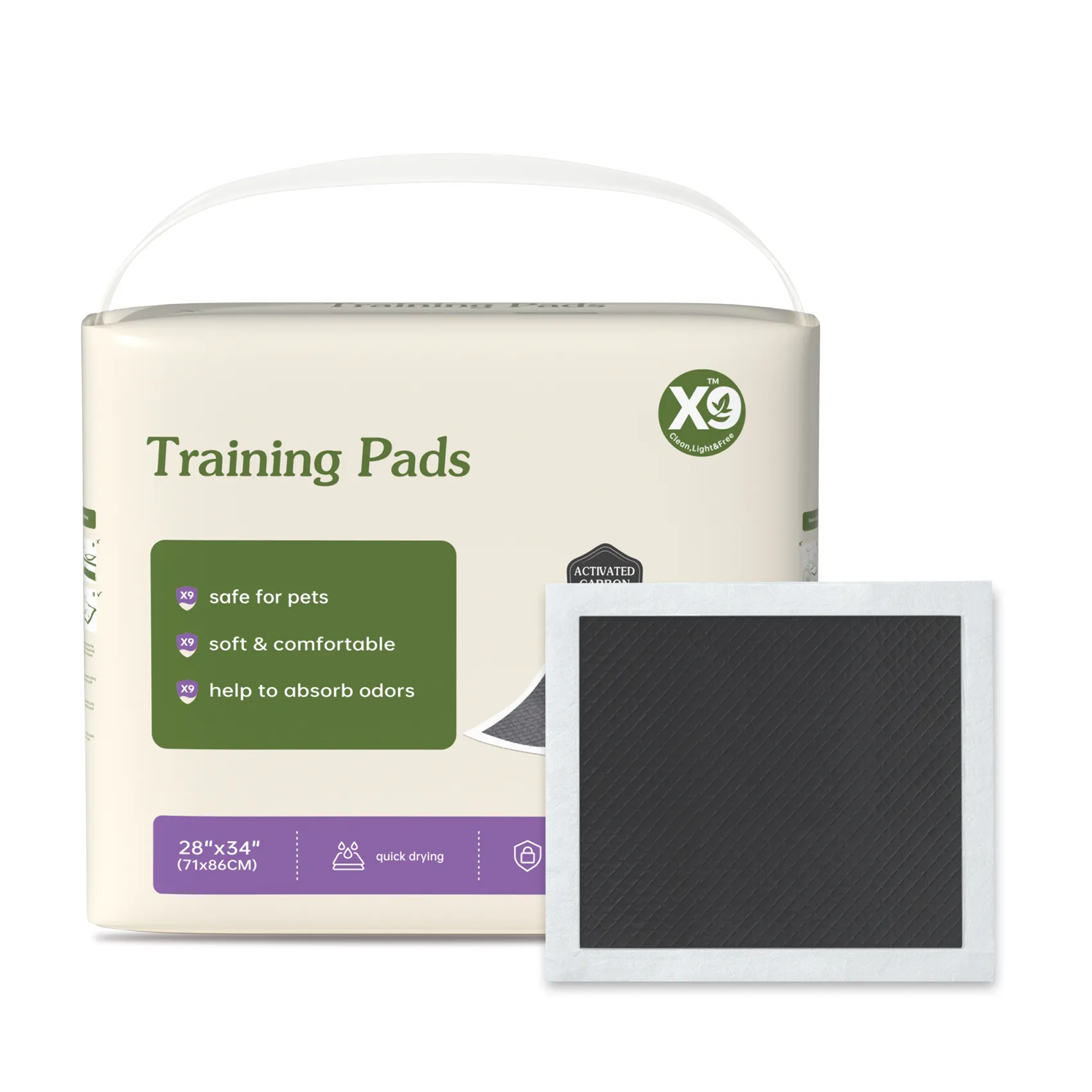 Activated charcoal  underpads