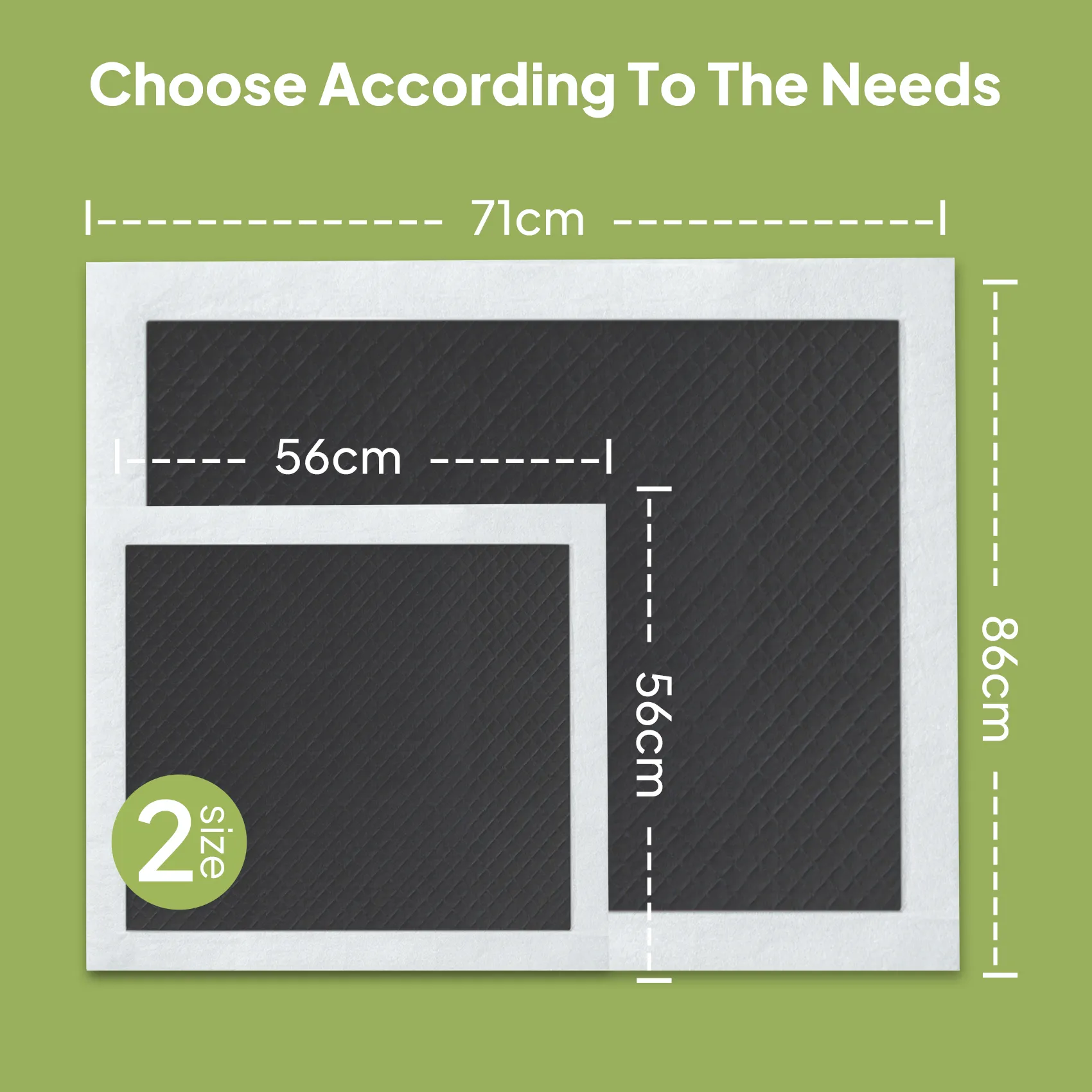 Activated charcoal  underpads