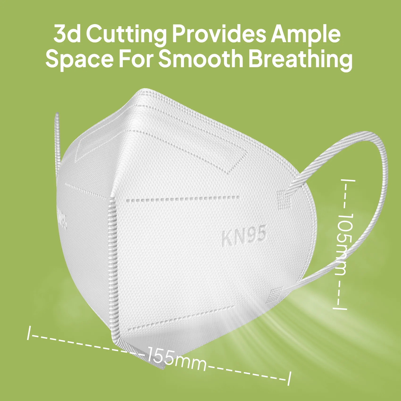 X9 30 Pack KN95 Face Masks, 5-Layer Breathable Disposable Protective Masks, PFE ≥95% High Filtration Efficiency, 3D Design & Comfortable Elastic Ear Loops for Adults Men Women, White